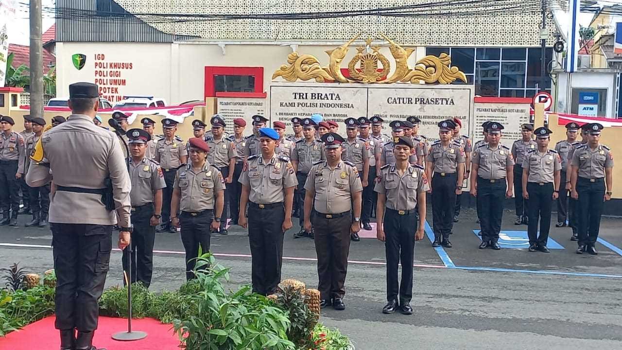 40 Personel Polres Kotabaru Naik Pangkat Begini Pesan Kapolres