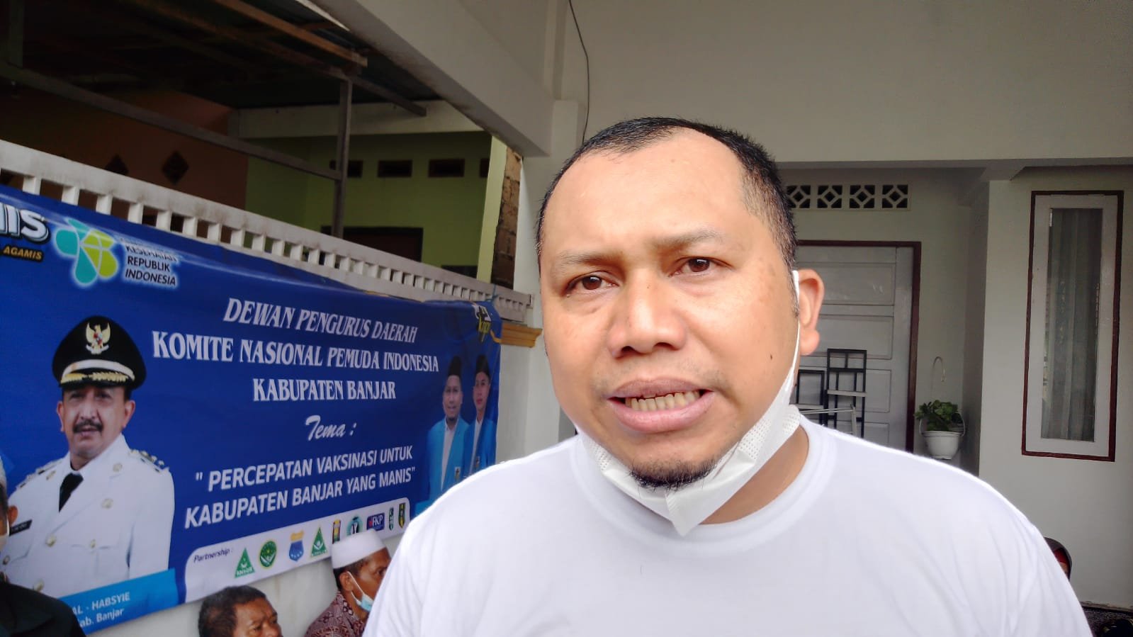Gelar Vaksinasi Berkesinambungan di 3 Titik, KNPI Kabupaten Banjar Targetkan Vaksinasi 500 Warga 3 KNPI 3