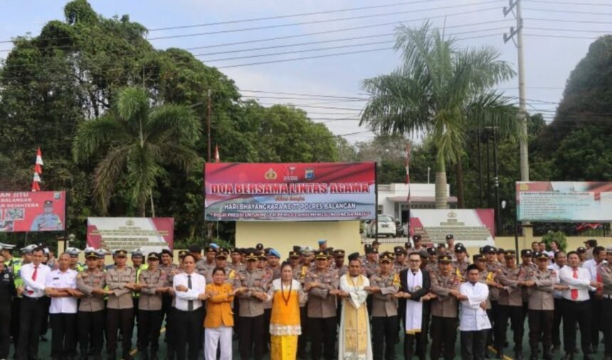 Polres Balangan gelar doa lintas agama harapkan pemilu damai dan kondusif