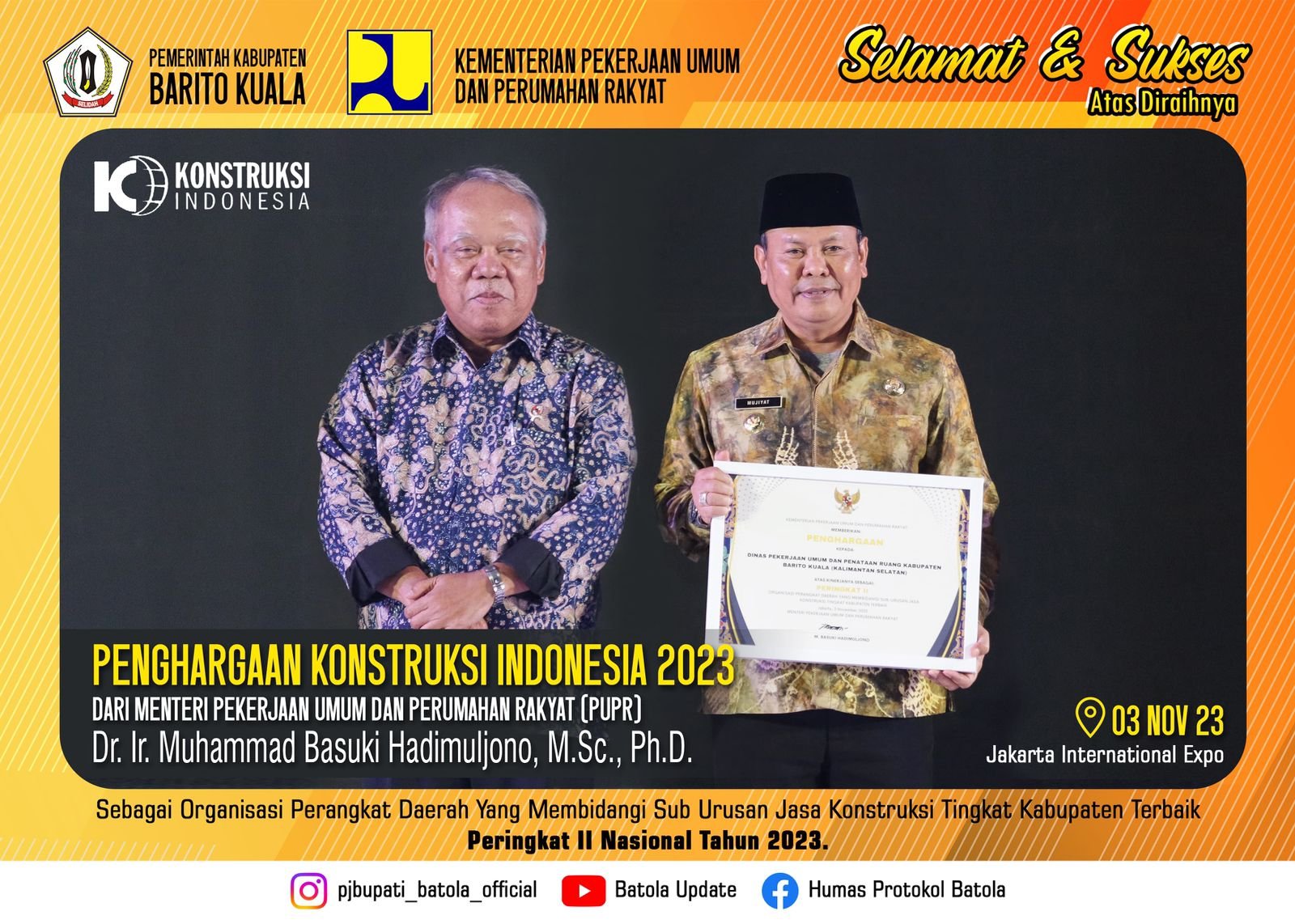 Sekretaris DPRD Batola Beserta Staf Sampaikan Ucapan Selamat Atas ...