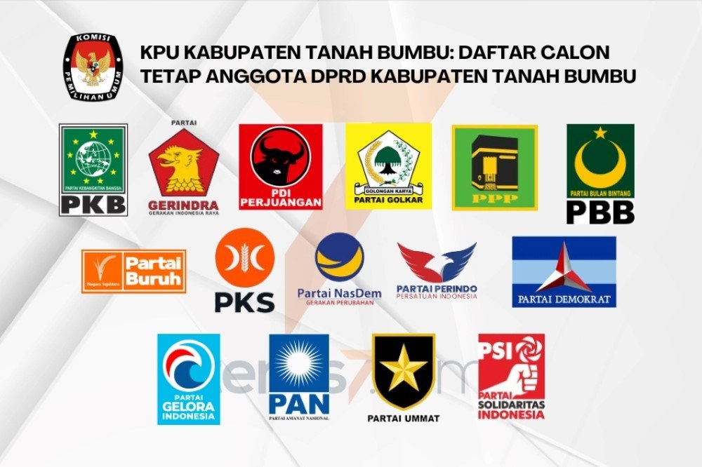 Kpu Kabupaten Tanah Bumbu Daftar Calon Tetap Anggota Dprd Kabupaten