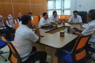 BPBD Kabupaten Banjar melakukan kunjungan di ruang rapat BPBD Kabupaten Balangan