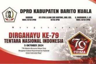 DPRD Batola sampaikan Dirgahayu ke 79 TNI