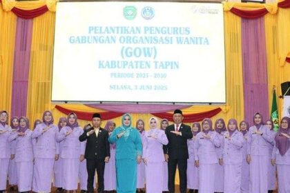 Pelantikan pengurus GOW Tapin124
