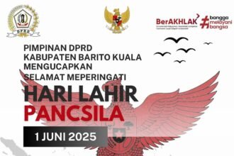 Pimpinan DPRD Kabupaten Barito Kuala Mengucapkan Selamat Hari Lahir Pancasila Selamat Hari Lahir Pancasila Mari jaga semangat persatuan dan kesatuan dal