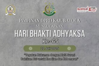 Pimpinan DPRD Kabupaten Barito Kuala Mengucapkan Selamat Hari Bhakti Adhyaksa ke 65 Tegakkan Hukuman dengan Hati Nurani Baktikan Diri Untuk Keadilan dan