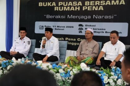 1773364240 Bupati Tanah Bumbu Andi Rudi Latif Resmikan Kantor Rumah Pena