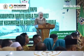 Musrenbang RKPD Kabupaten Barito Kuala Tahun 2027 Tingkat Kecamatan Resmi Dibuka. Bupati Barito Kuala Dr. H. Bahrul Ilmi S.H. M.H. membuka secara resmi M 5