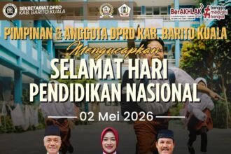 Pimpinan Anggota DPRD Kabupaten Barito Kuala Mengucapkan Selamat Hari Pendidikan Nasional 2 Mei 2026JPG