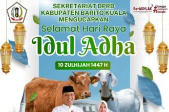 Sekretariat DPRD Kabupaten Barito Kuala Mengucapkan Selamat Hari Raya Idul Adha 10 Zulhijah 1447 HijriahJPG