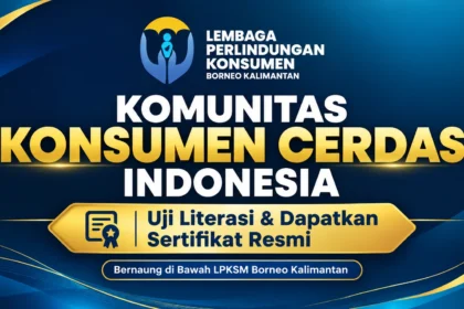 logo komunitas konsumen cerdas lpksm borneo kalimantan