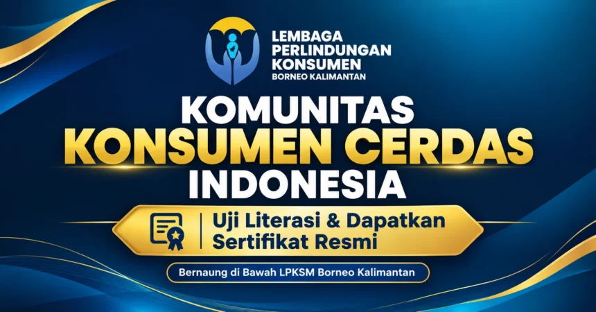 logo komunitas konsumen cerdas lpksm borneo kalimantan