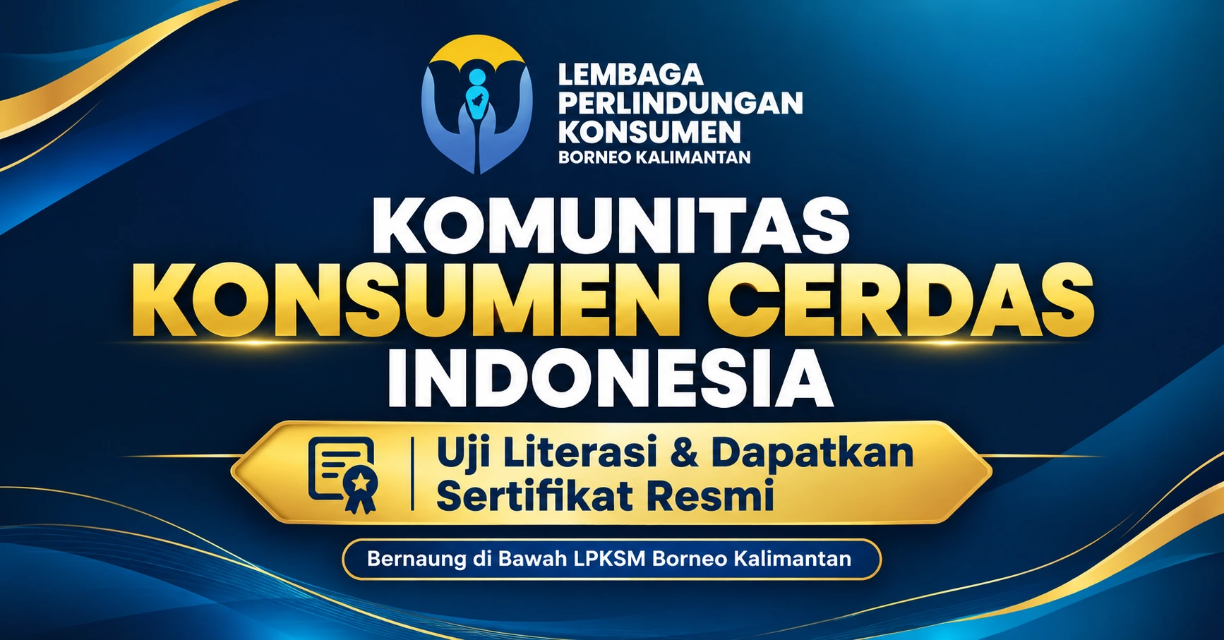 logo komunitas konsumen cerdas lpksm borneo kalimantan